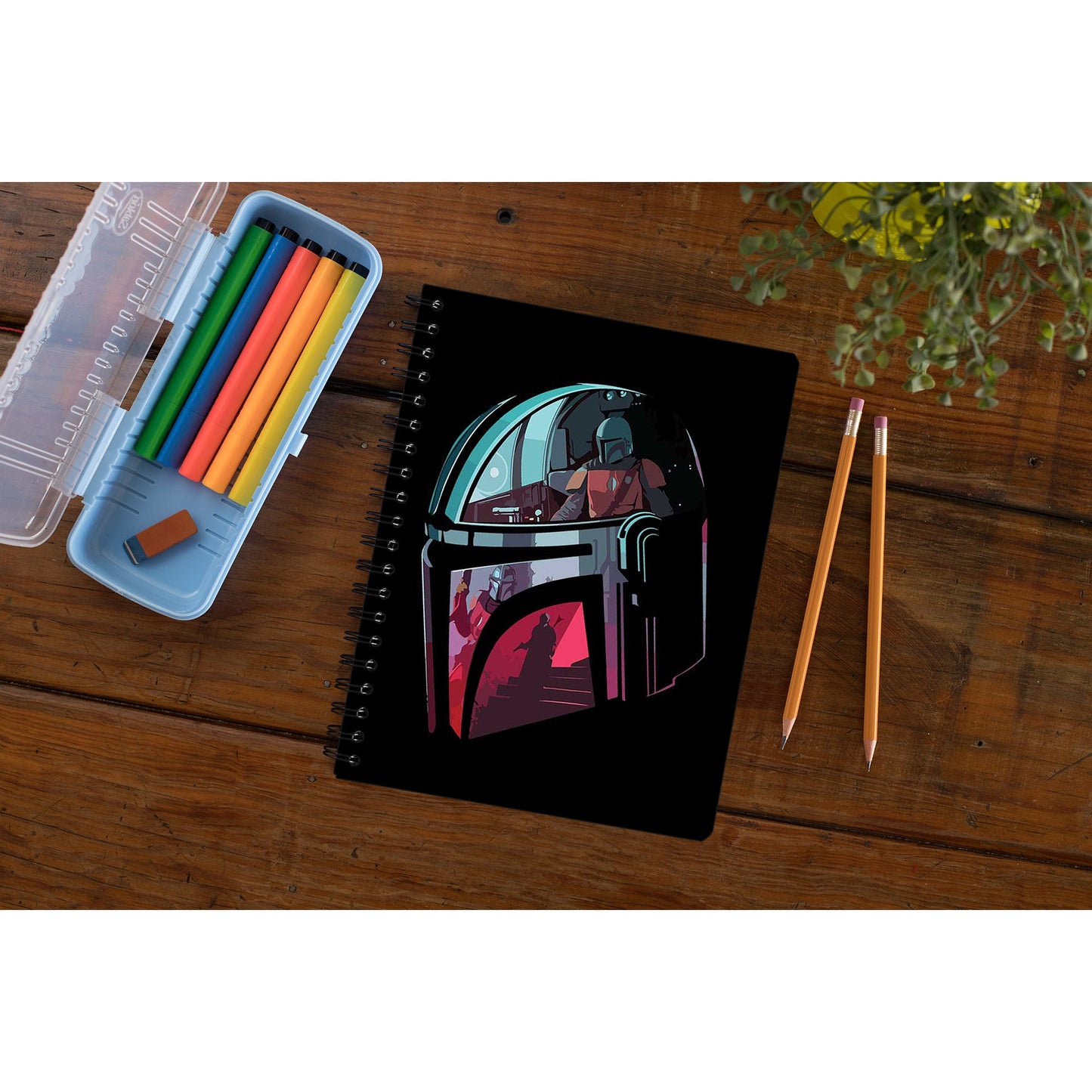 star wars mandalorian notebook notepad diary buy online united states of america usa the banyan tee tbt unruled