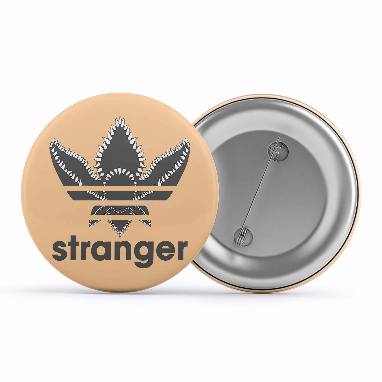 stranger things stranger badge pin button tv & movies buy online united states of america usa the banyan tee tbt men women girls boys unisex stranger things eleven demogorgon shadow monster dustin quote vector art clothing accessories merchandise