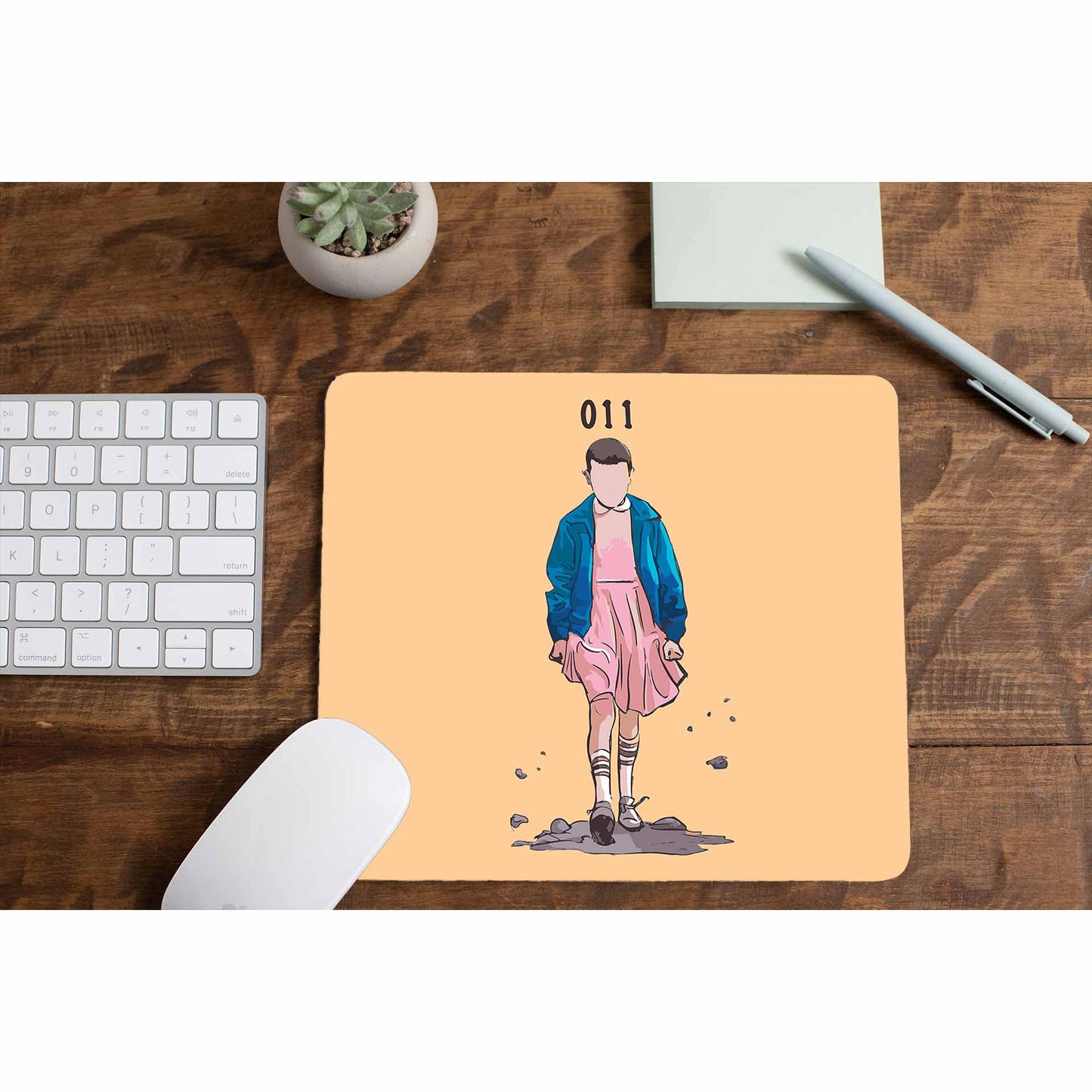 stranger things eleven mousepad logitech large anime tv & movies buy online united states of america usa the banyan tee tbt men women girls boys unisex stranger things eleven demogorgon shadow monster dustin quote vector art clothing accessories merchandise