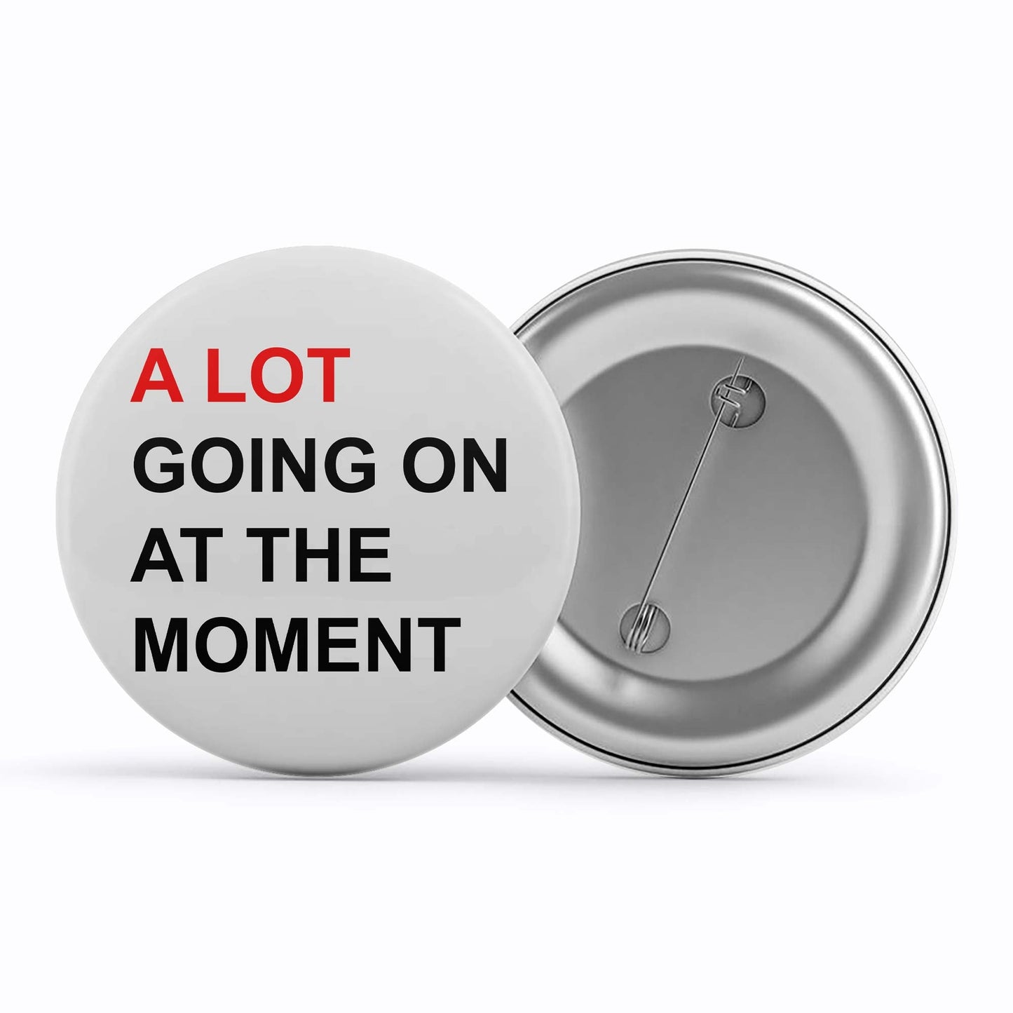 taylor swift a lot going on badge pin button music band buy online united states of america usa the banyan tee tbt men women girls boys unisex