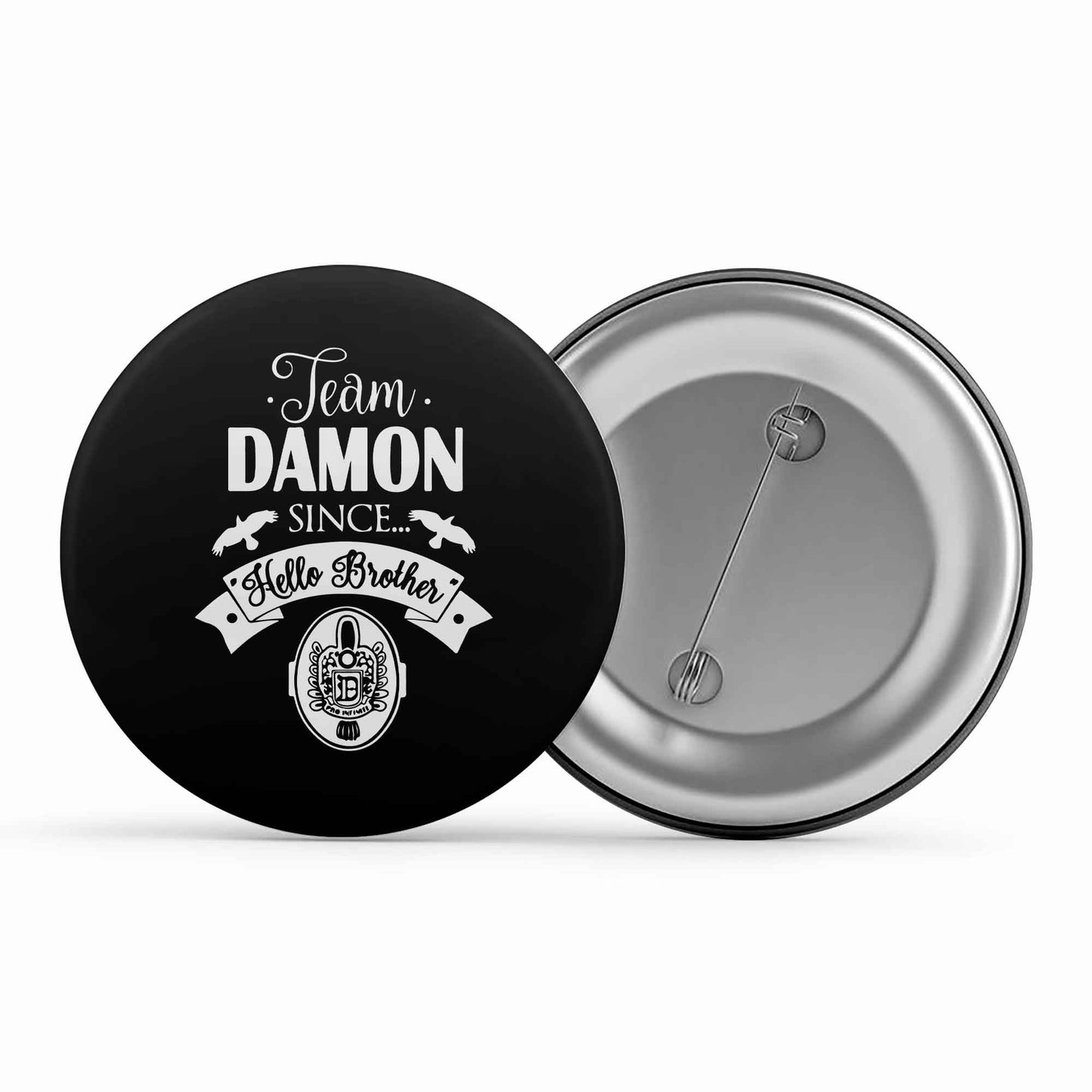 the vampire diaries team damon badge pin button tv & movies buy online india the banyan tee tbt men women girls boys unisex