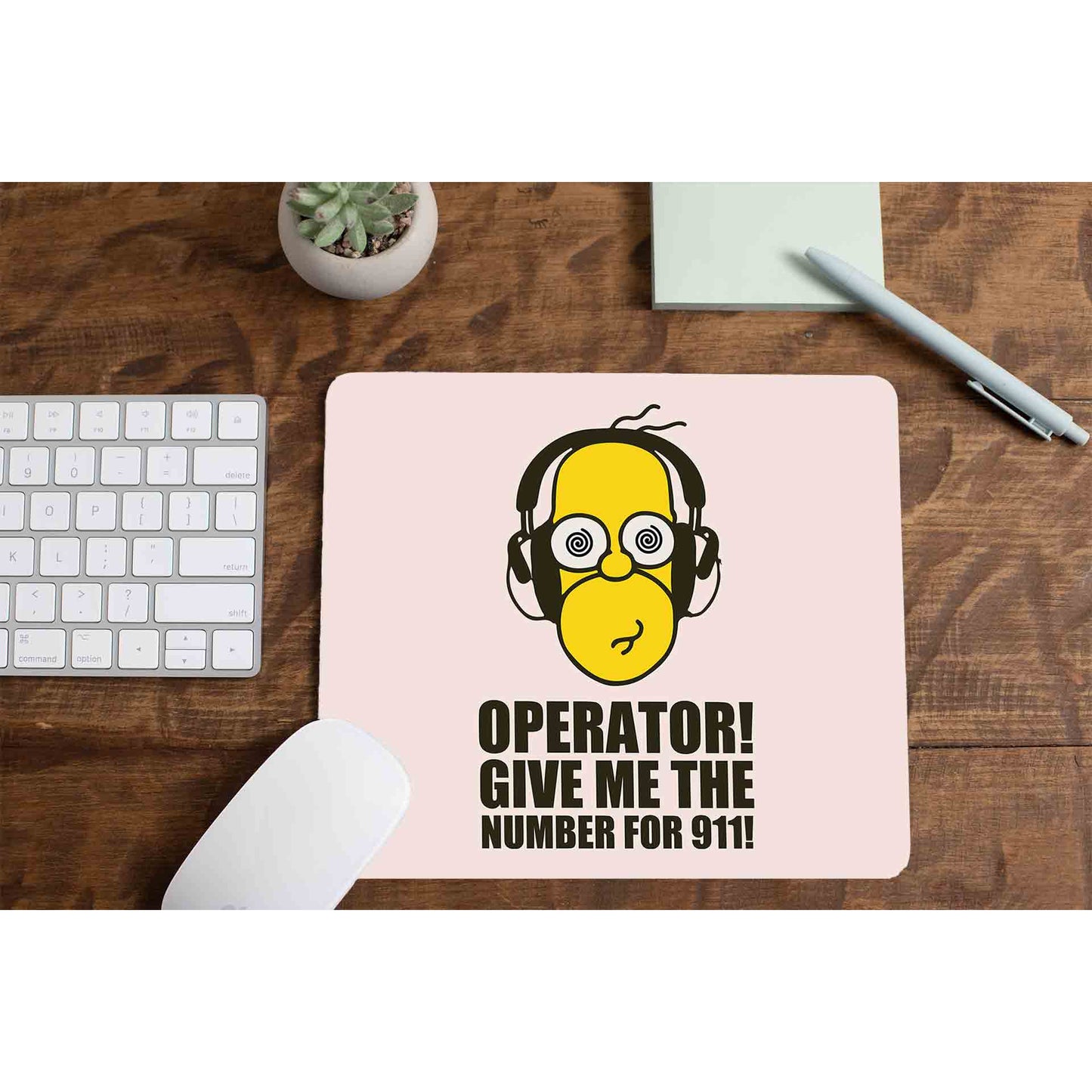 the simpsons number for 911 mousepad logitech large anime tv & movies buy online united states of america usa the banyan tee tbt men women girls boys unisex - homer simpson