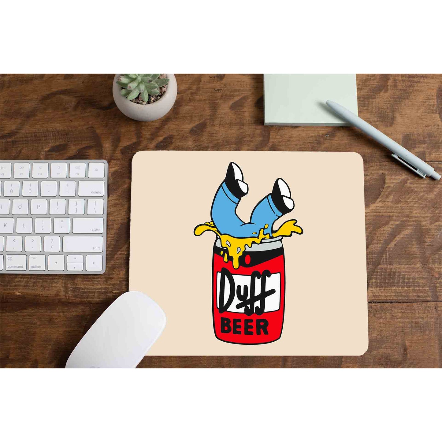 the simpsons duff beer mousepad logitech large anime tv & movies buy online united states of america usa the banyan tee tbt men women girls boys unisex - homer simpson
