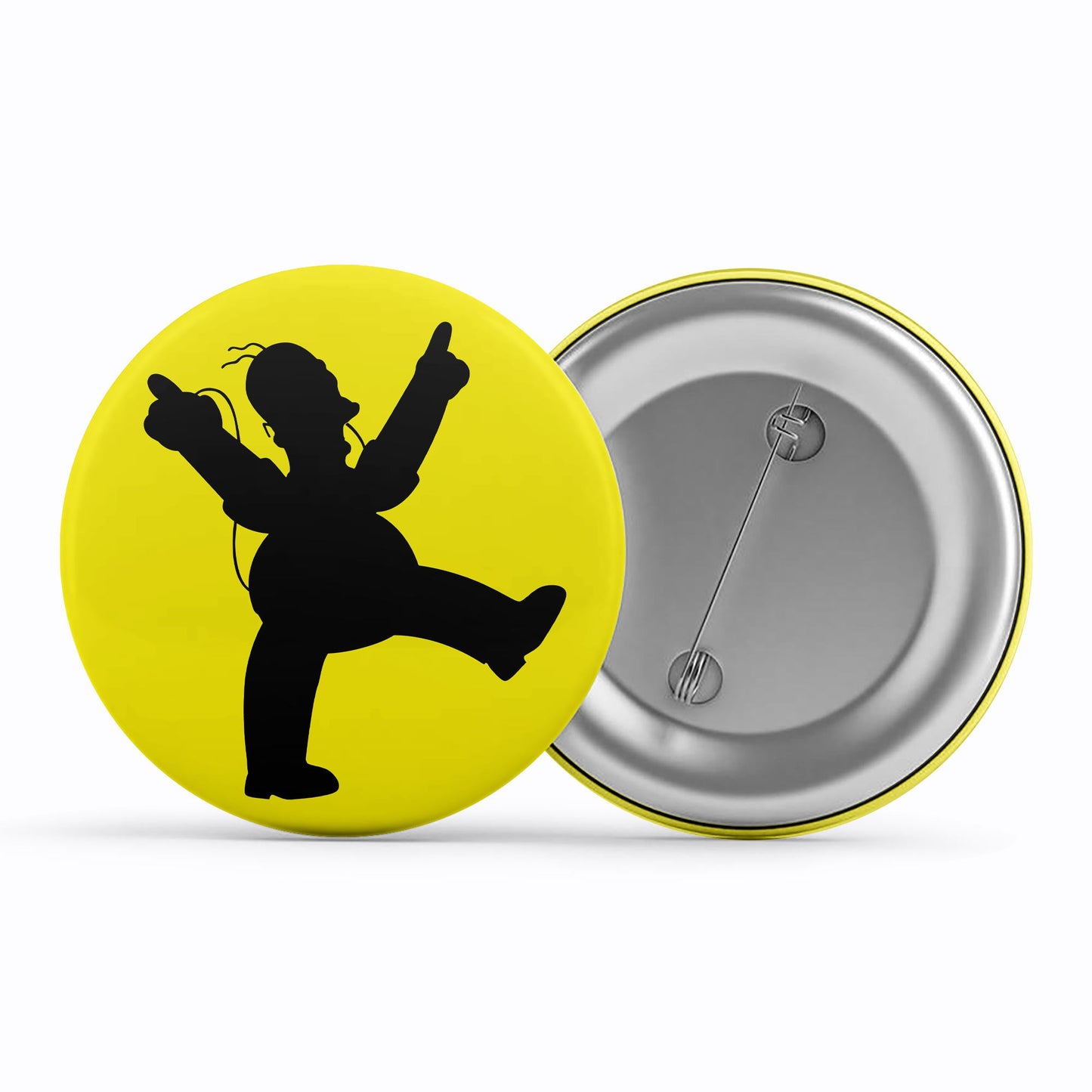 The Simpsons Badge Metal Pin Button Merchandise The Banyan Tee TBT