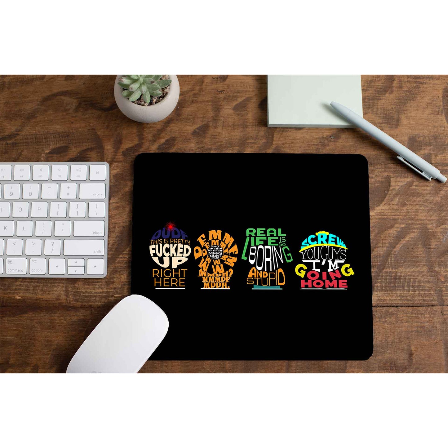 south park typography mousepad logitech large anime tv & movies buy online united states of america usa the banyan tee tbt men women girls boys unisex south park kenny cartman stan kyle cartoon character illustration