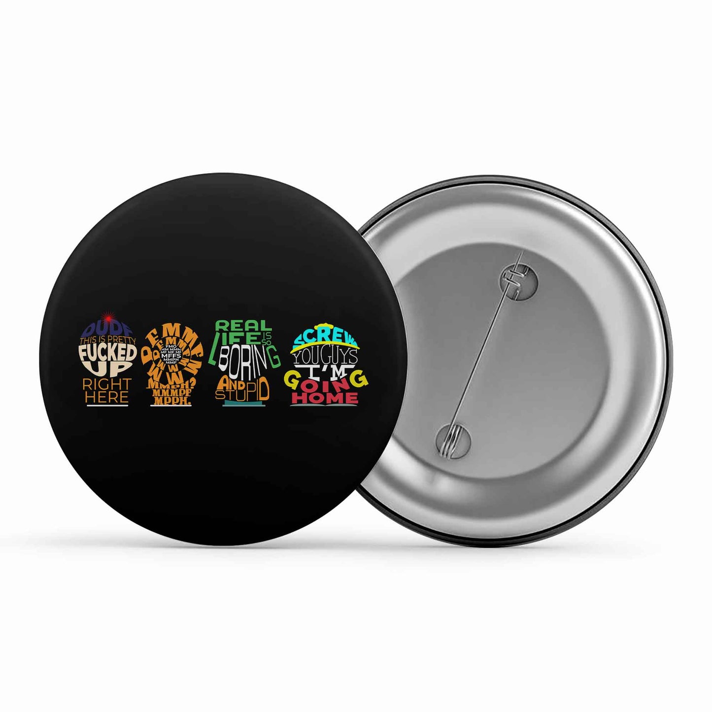 south park typography badge pin button tv & movies buy online india the banyan tee tbt men women girls boys unisex south park kenny cartman stan kyle cartoon character illustration