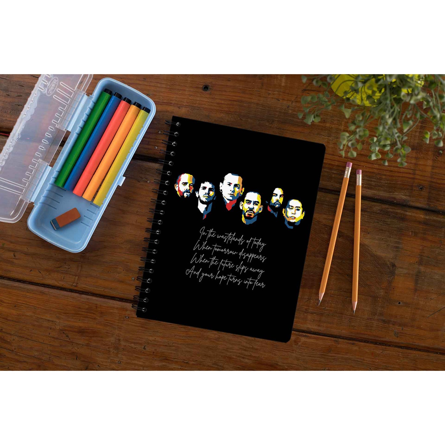 linkin park wastelands notebook notepad diary buy online united states of america usa the banyan tee tbt unruled