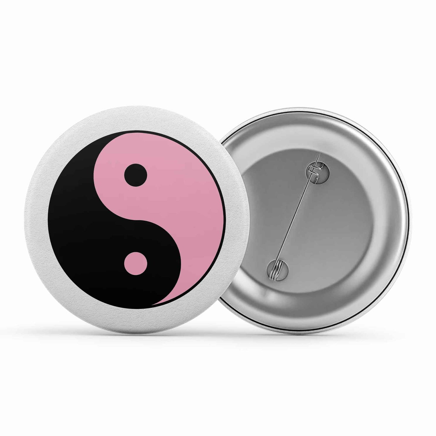 black pink yin yang badge pin button music band buy online india the banyan tee tbt men women girls boys unisex song k pop jennie lisa jisoo rose
