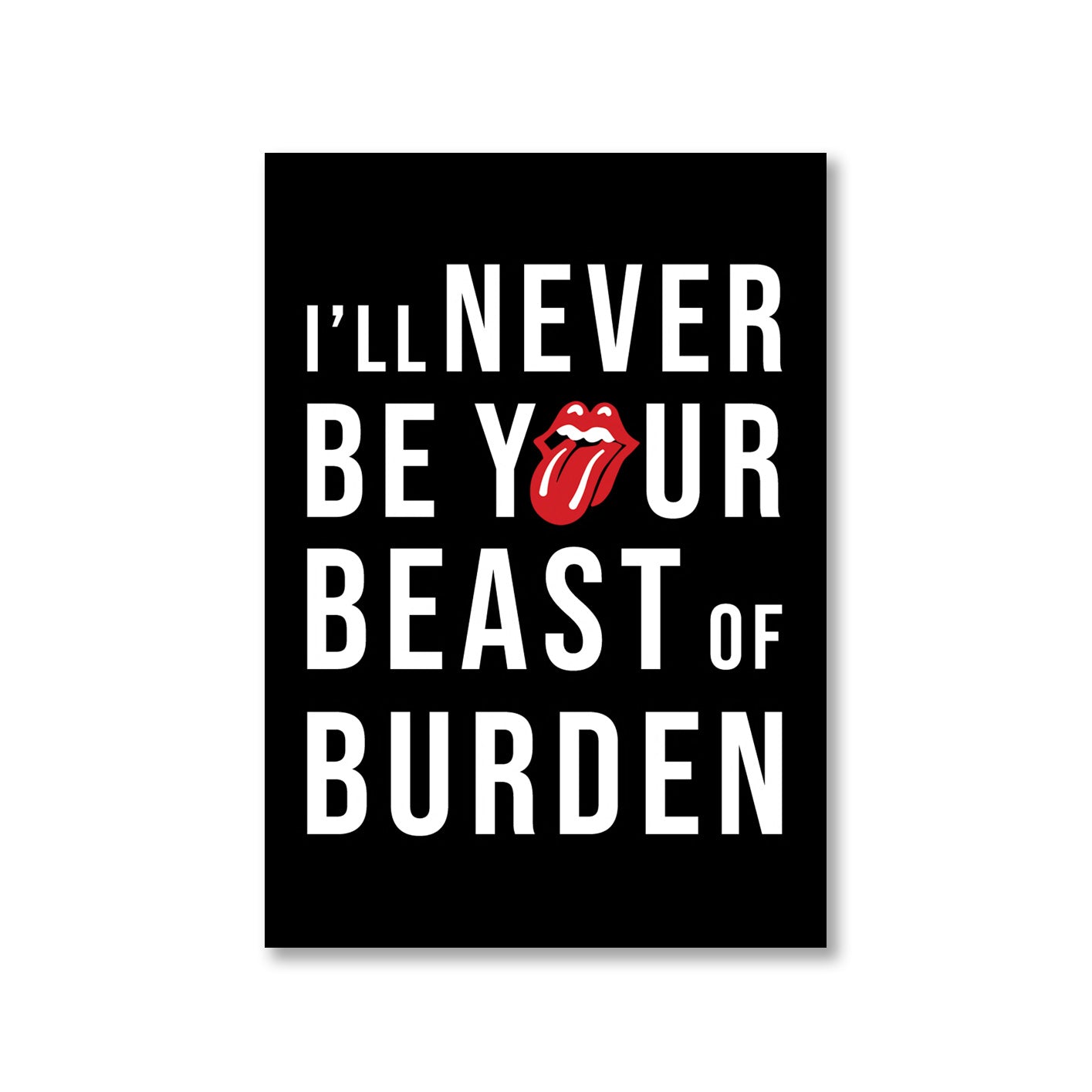 the rolling stones beast of burden poster wall art buy online united states of america usa the banyan tee tbt a4