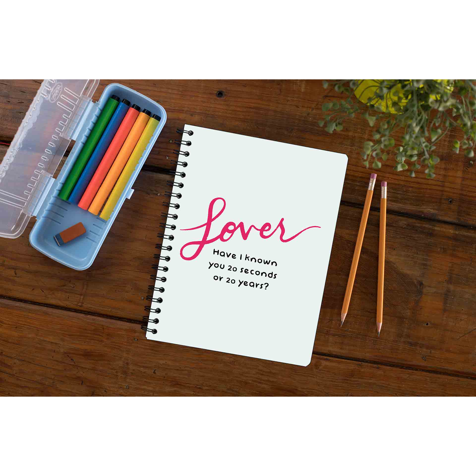 Buy Taylor Swift Notebook - My Lover at 5% OFF 🤑 – The Banyan Tee