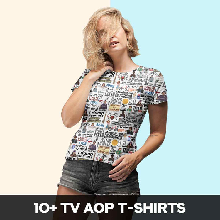TV Inspired AOP T-shirts