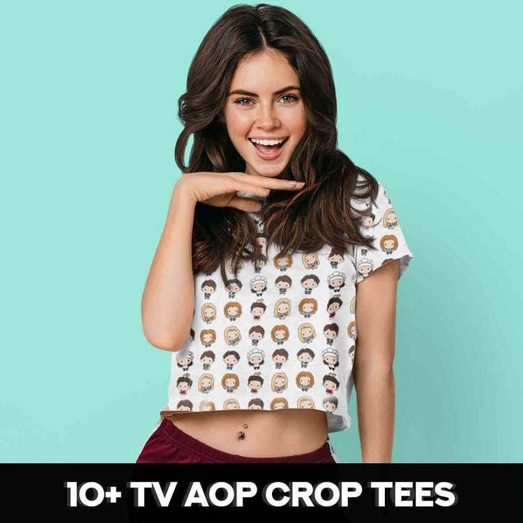 TV Inspired Crop Tees