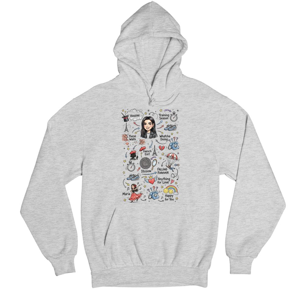 dua lipa du-dle hoodie hooded sweatshirt winterwear music band buy online united states usa the banyan tee tbt men women girls boys unisex gray 