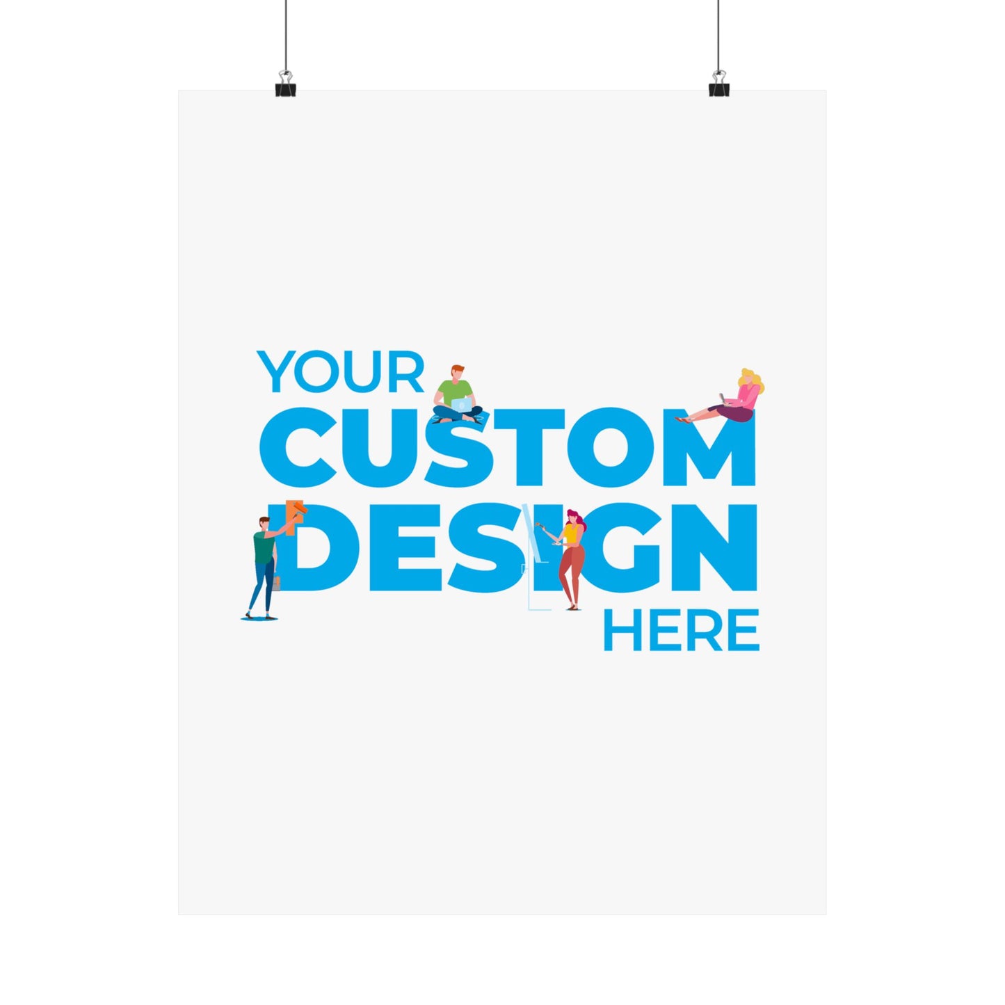 Custom Matte Vertical Posters