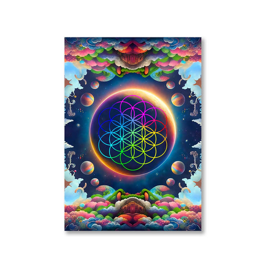 coldplay kaleidoscopic dreams poster wall art buy online united states of america usa the banyan tee tbt a4 