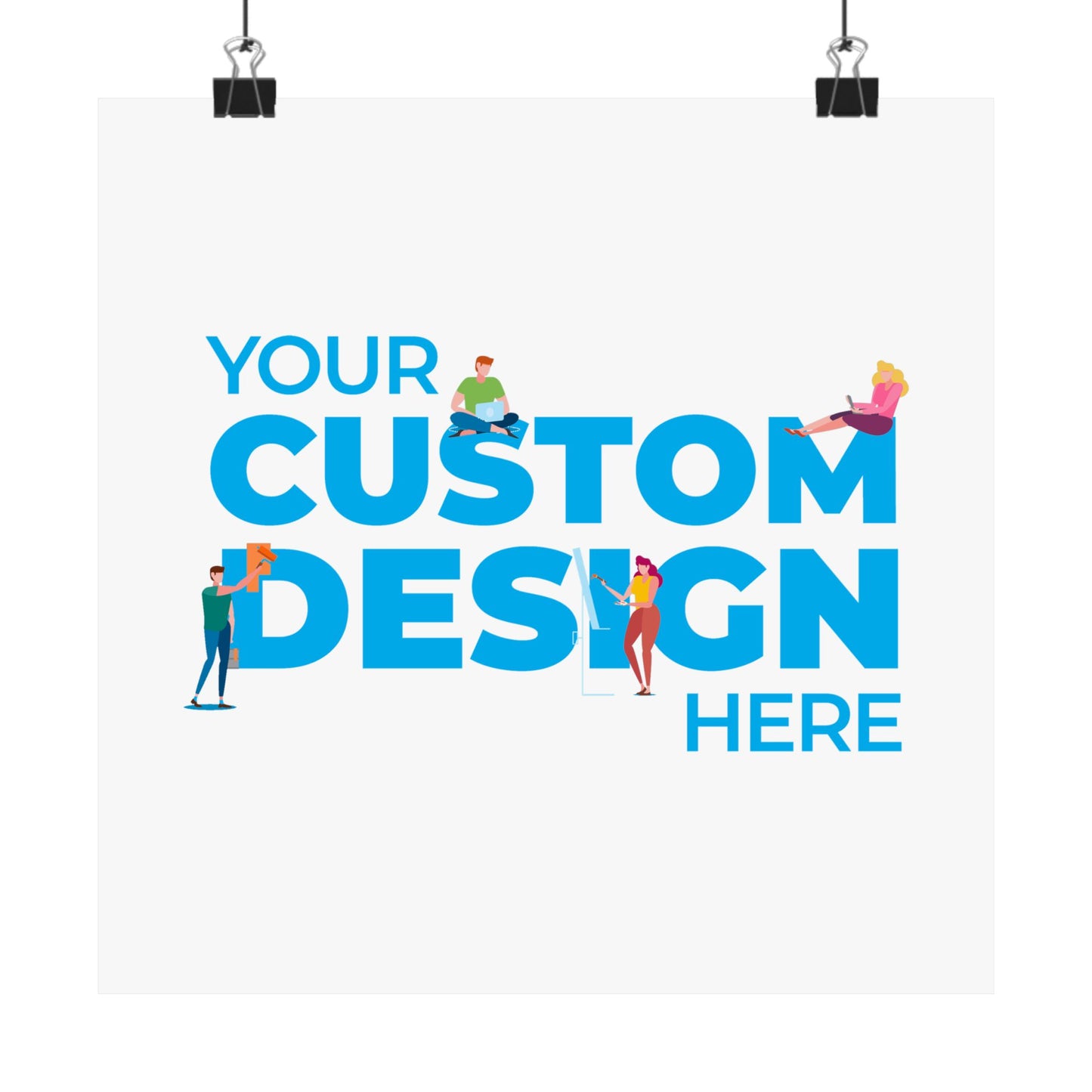 Custom Matte Vertical Posters