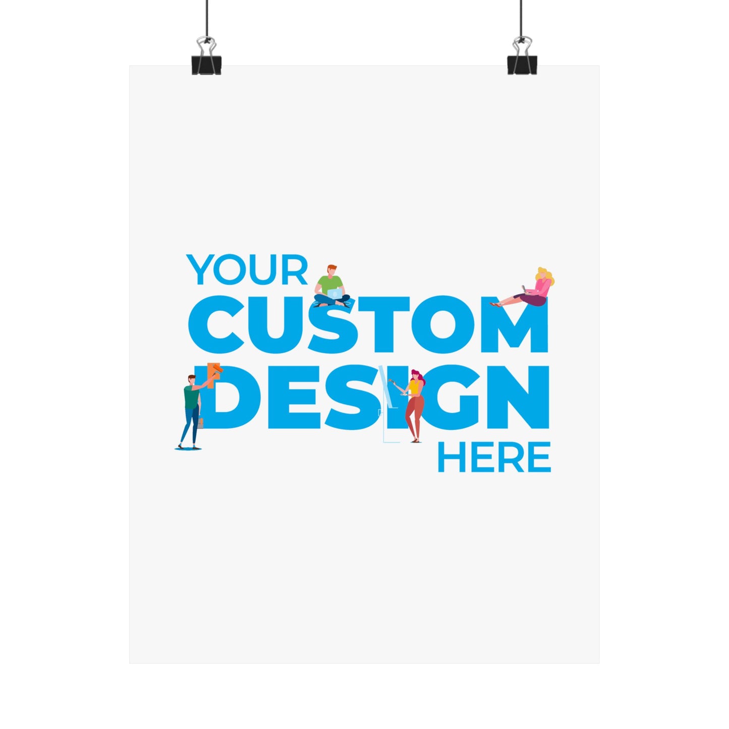 Custom Matte Vertical Posters