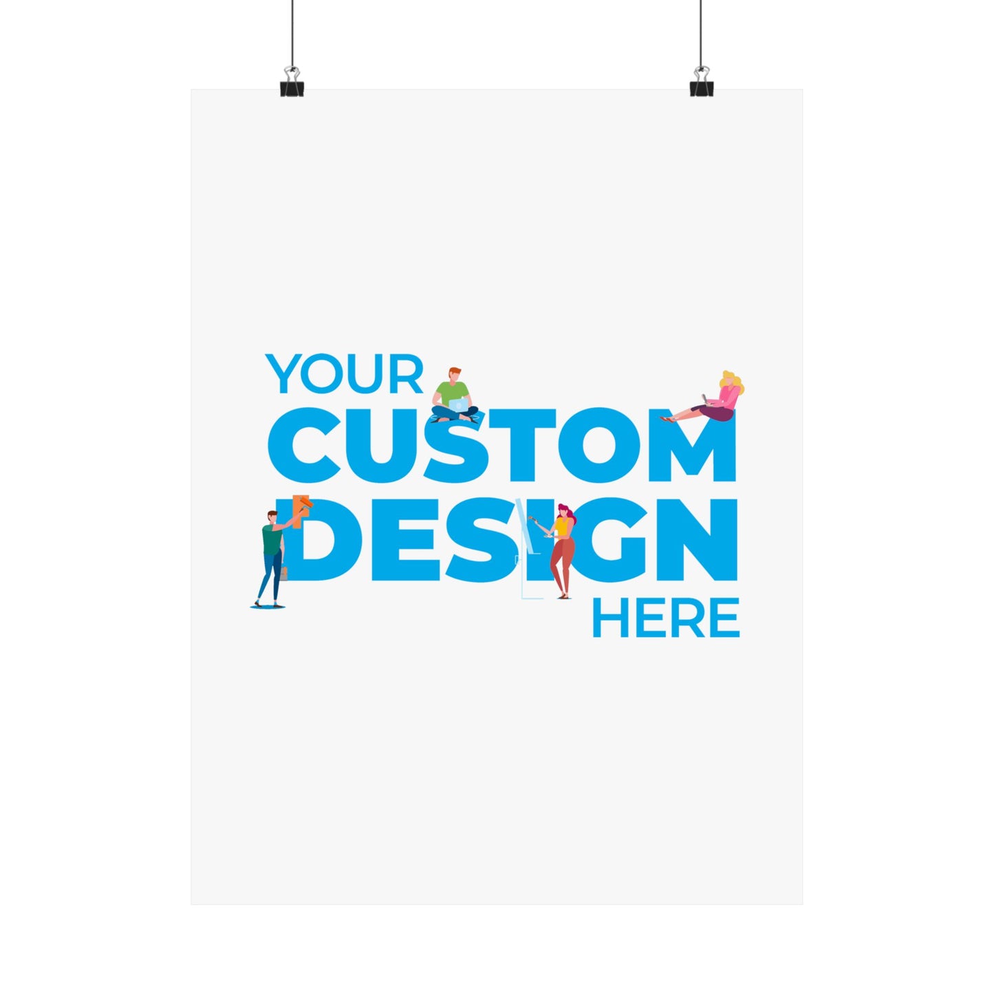 Custom Matte Vertical Posters