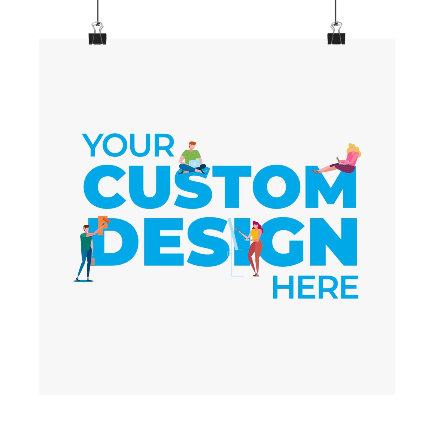 Custom Matte Vertical Posters