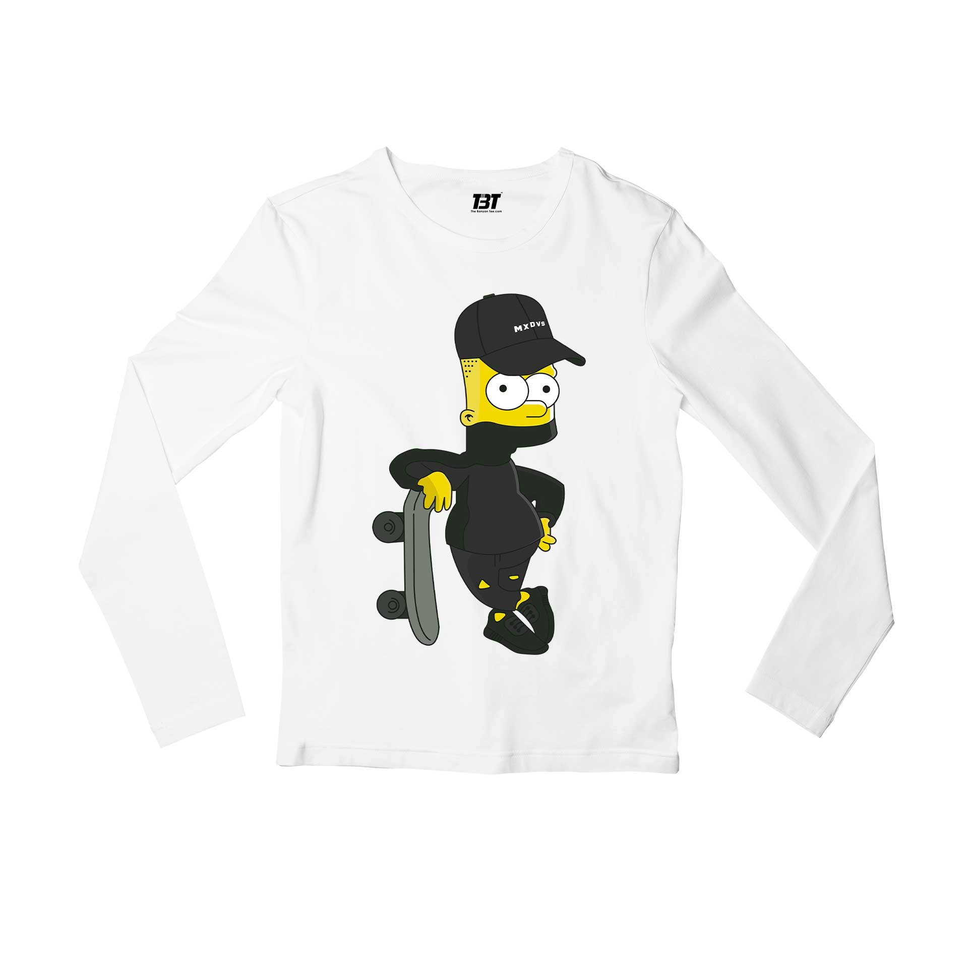 The Simpsons Full Sleeves T-shirt Full Sleeves T-shirt The Banyan Tee TBT Merchandise Apparel Clothing