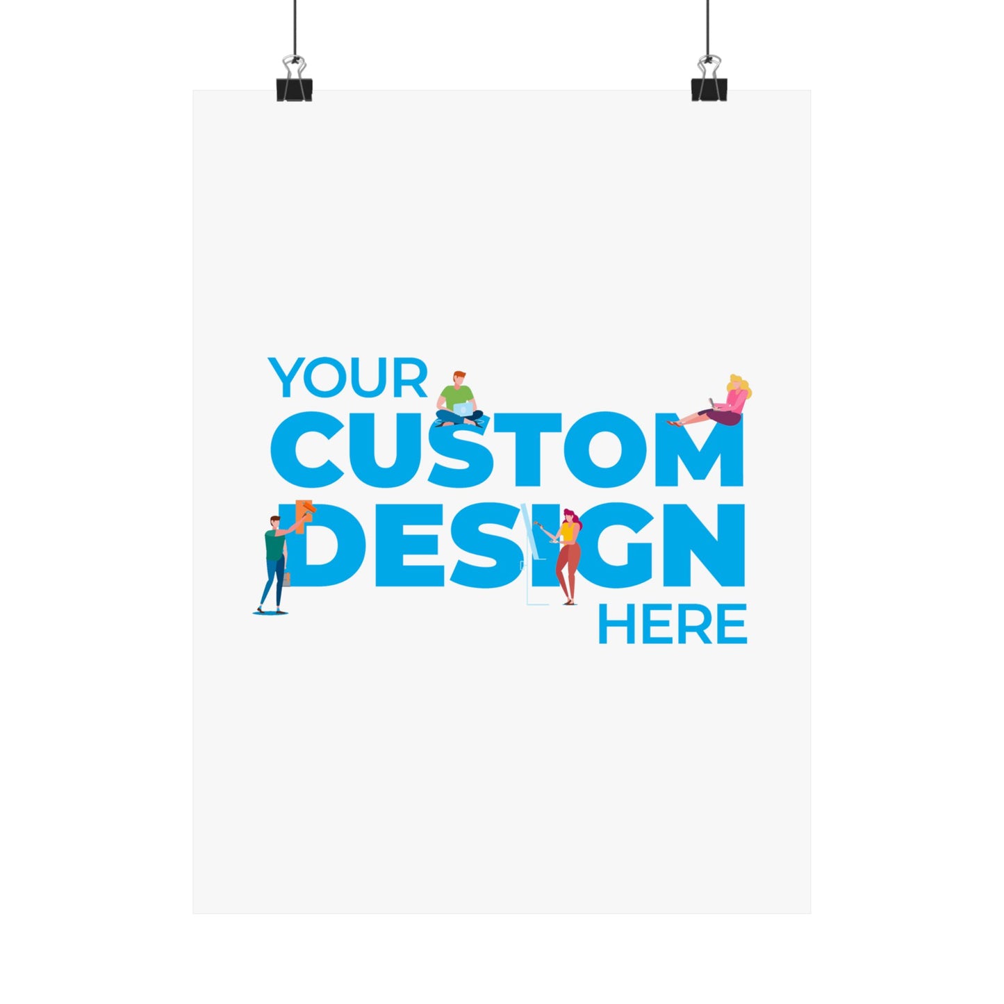 Custom Matte Vertical Posters