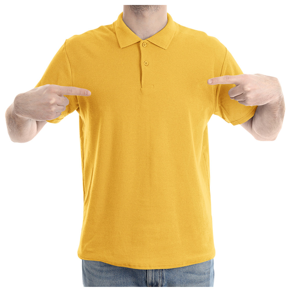 Mustard Yellow Polo T shirt | Premium Cotton | Wardrobe Essential