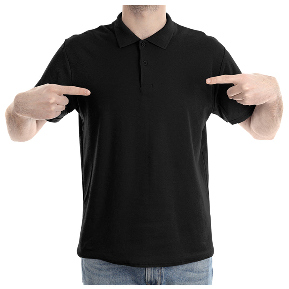 Black Polo T shirt | Premium Cotton | Wardrobe Essential