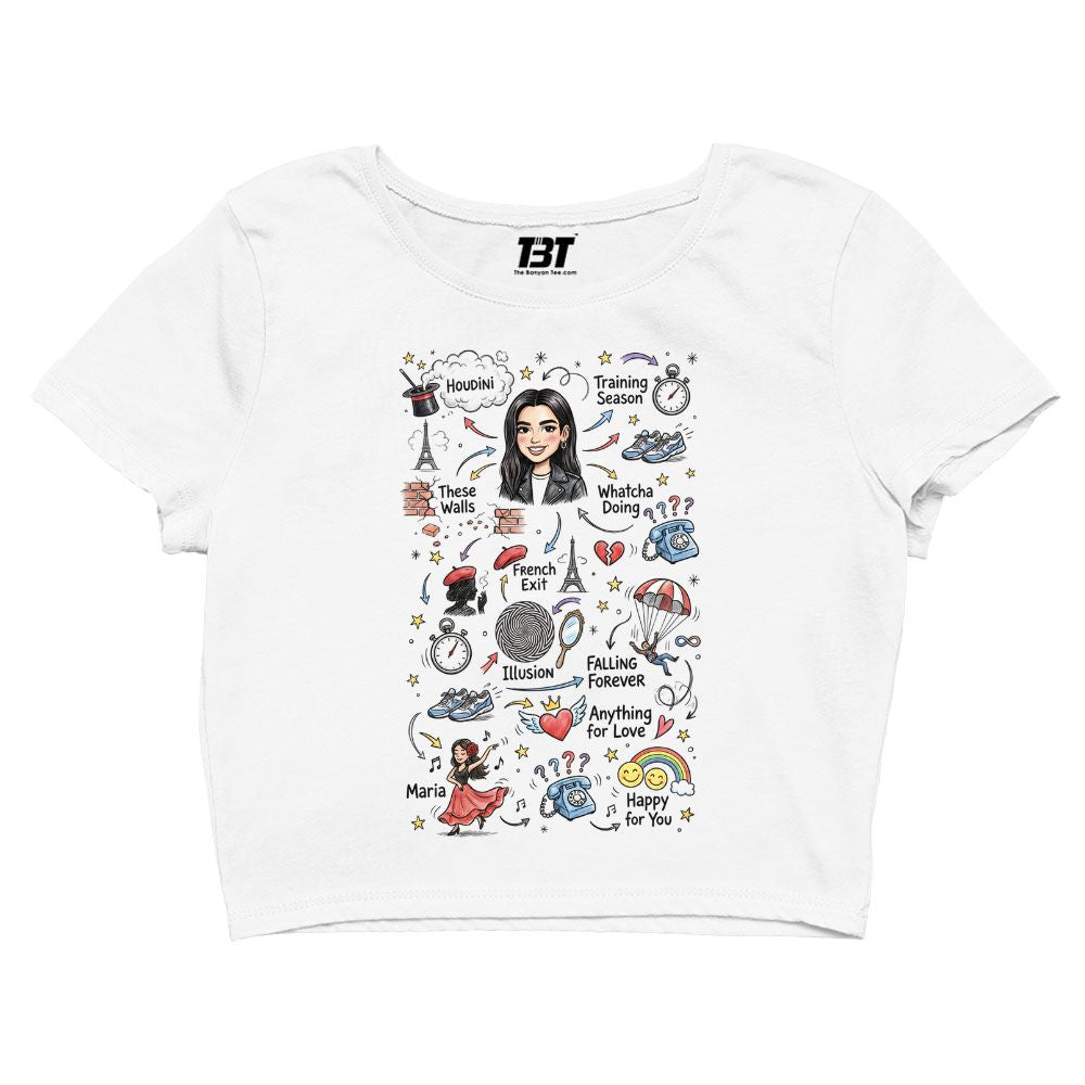 dua lipa du-dle crop top music band buy online united states usa the banyan tee tbt men women girls boys unisex s 