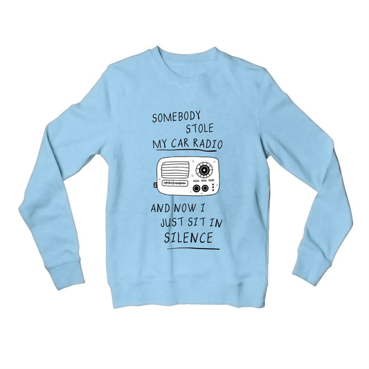 twenty one pilots car radio sweatshirt upper winterwear music band buy online united states usa the banyan tee tbt men women girls boys unisex baby blue