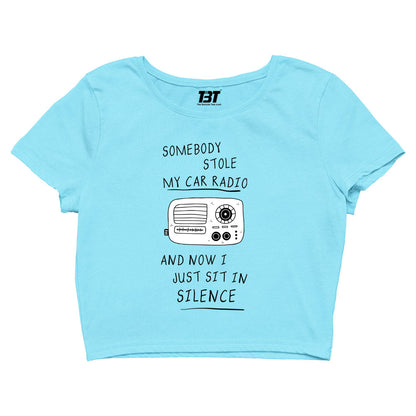 twenty one pilots car radio crop top music band buy online united states of america usa the banyan tee tbt men women girls boys unisex sky blue