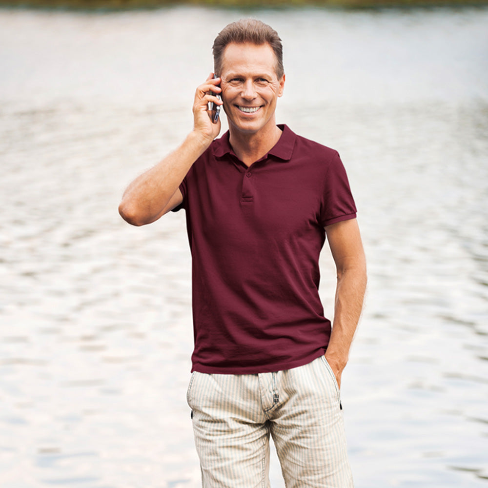 Maroon Polo T shirt | Premium Cotton | Wardrobe Essential