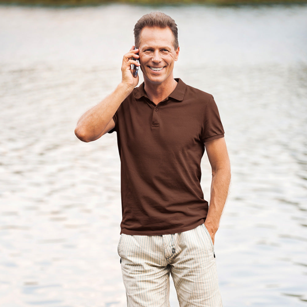 Coffee Brown Polo T shirt | Premium Cotton | Wardrobe Essential