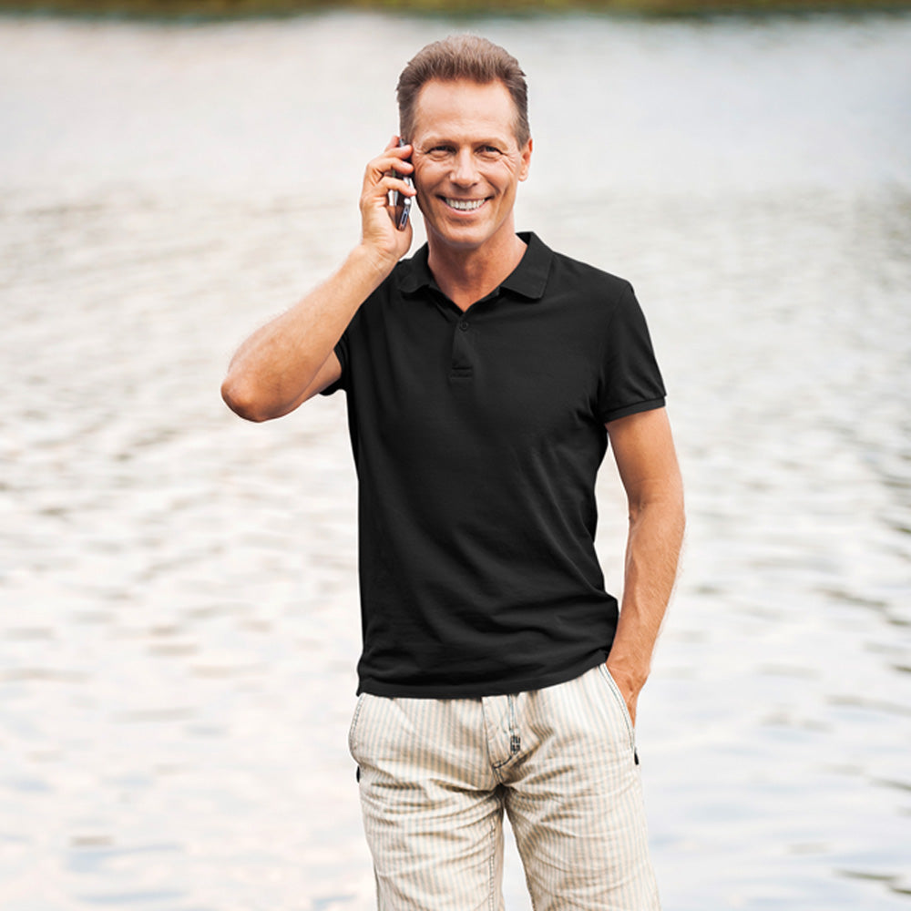 Black Polo T shirt | Premium Cotton | Wardrobe Essential