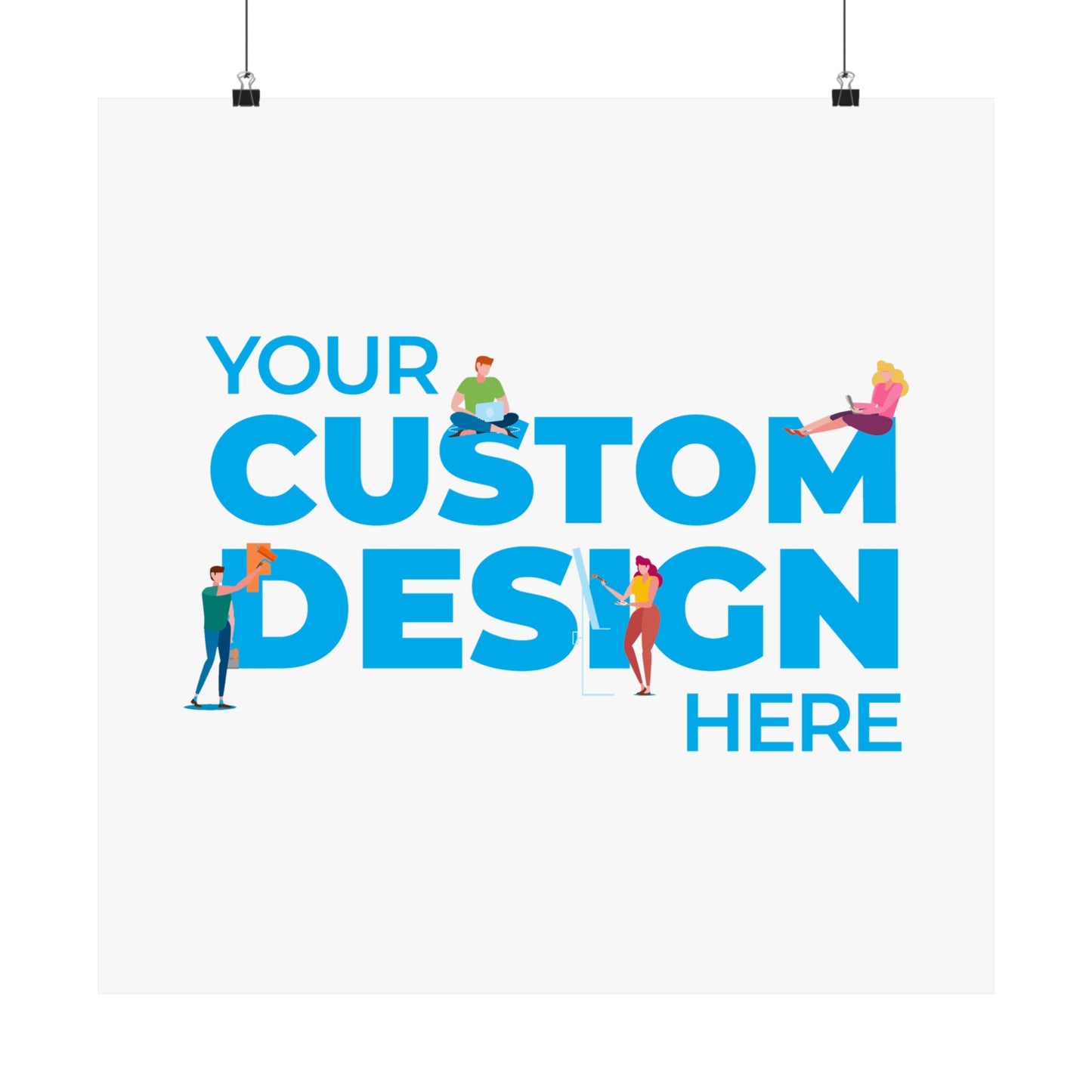 Custom Matte Vertical Posters