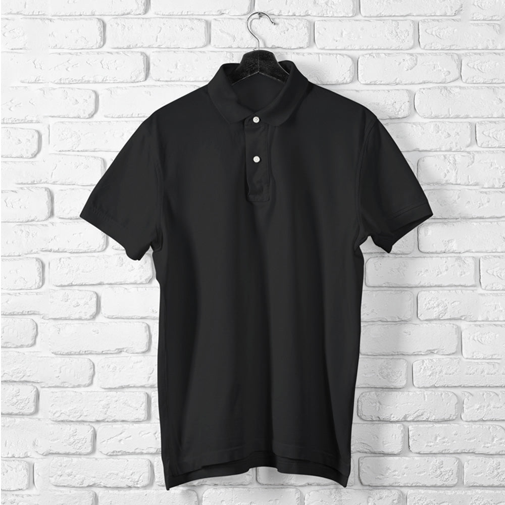 Black Polo T shirt | Premium Cotton | Wardrobe Essential