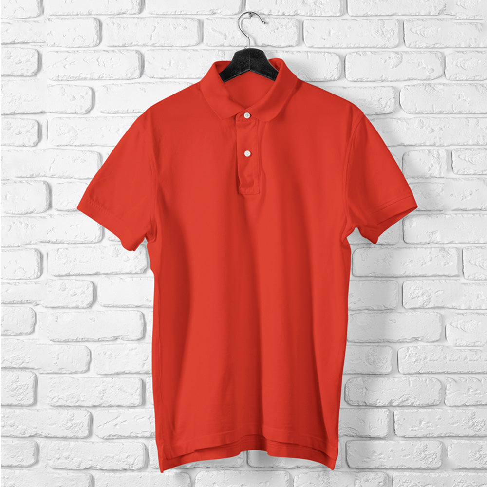 Brick Red Polo T shirt | Premium Cotton | Wardrobe Essential
