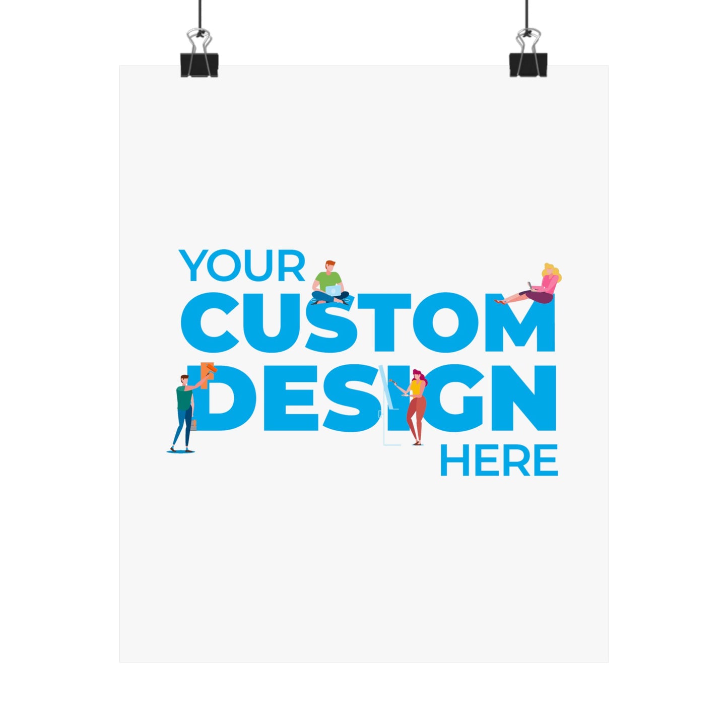 Custom Matte Vertical Posters