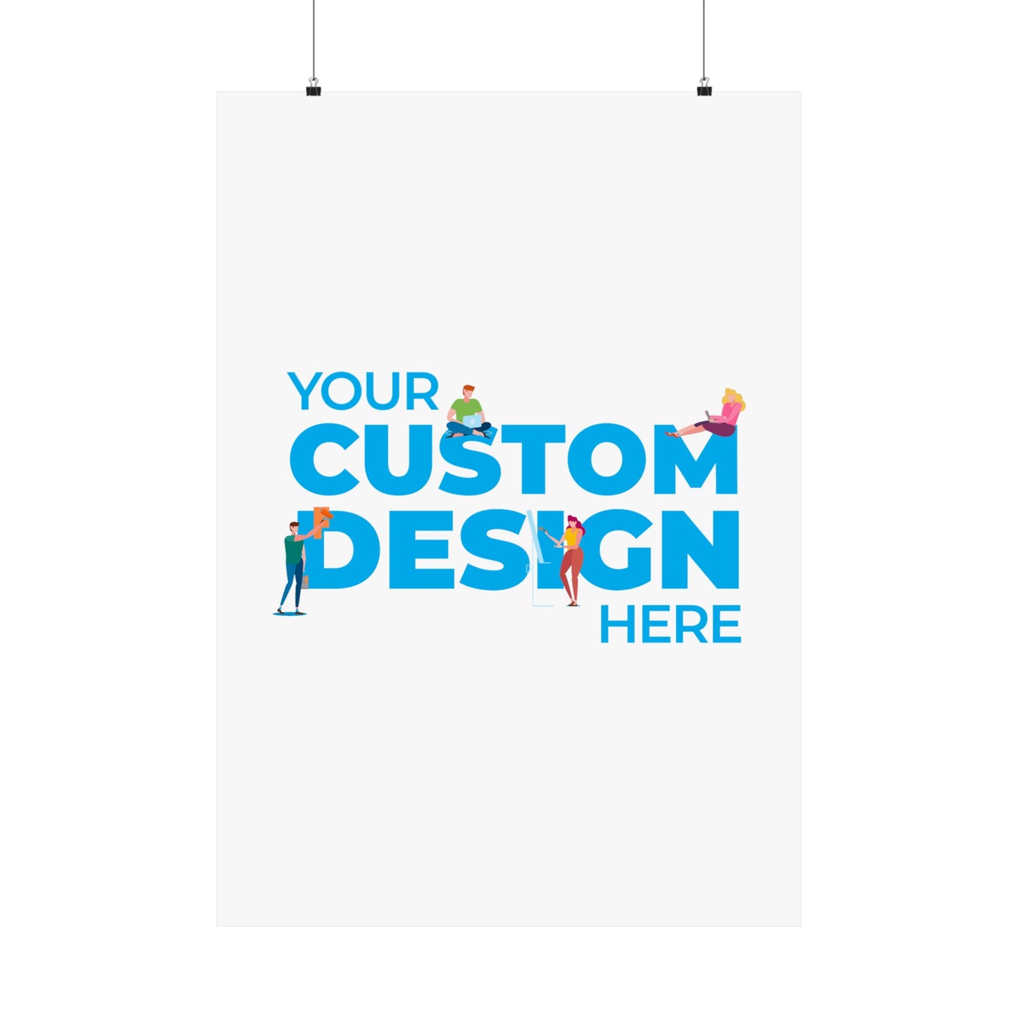 Custom Matte Vertical Posters