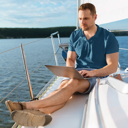 Coral Blue Polo T shirt | Premium Cotton | Wardrobe Essential