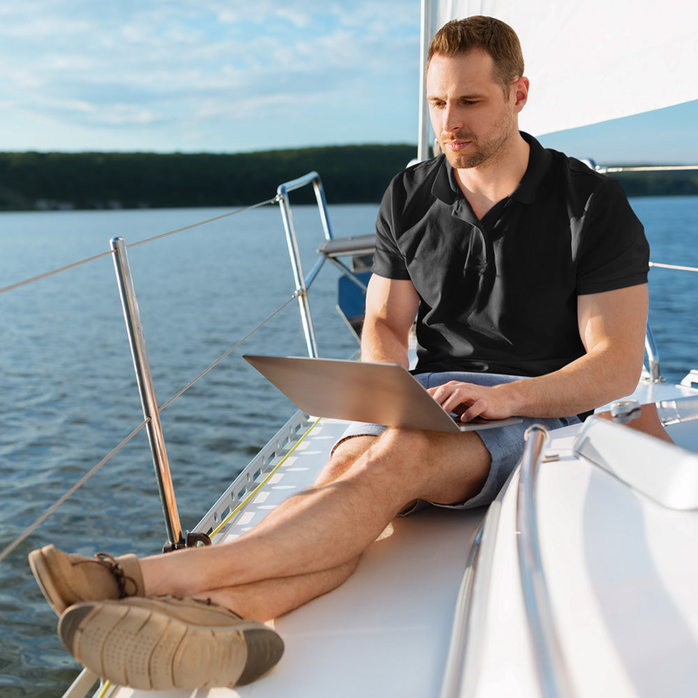 Black Polo T shirt | Premium Cotton | Wardrobe Essential