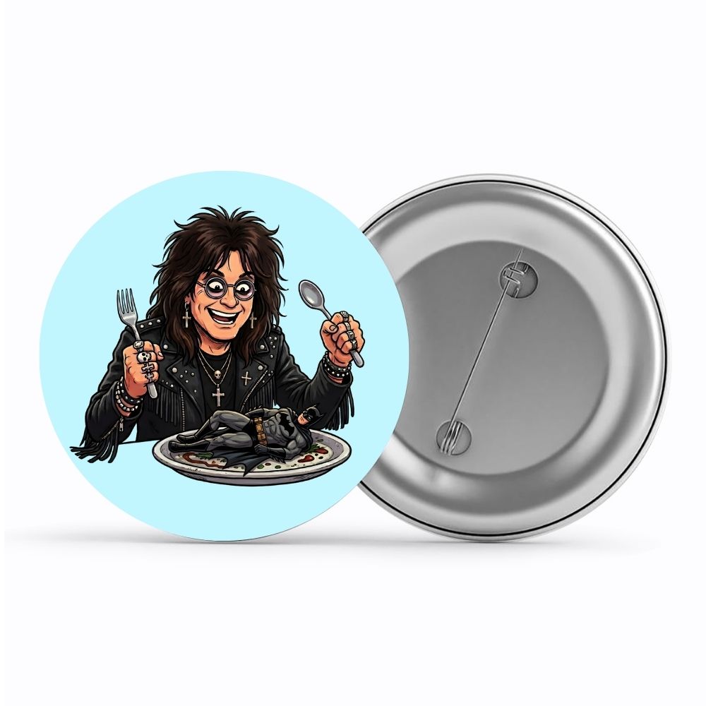 black sabbath bat meal badge pin button music band buy online united states usa the banyan tee tbt men women girls boys unisex  