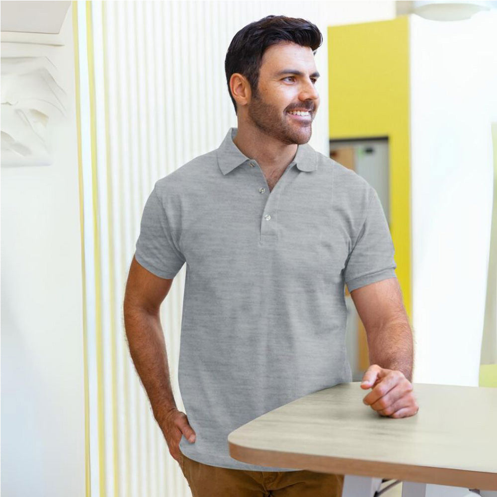 grey melange polo t shirt tshirts color top for women ladies shirts womens polos jersey men mens male collar men's and collared plain