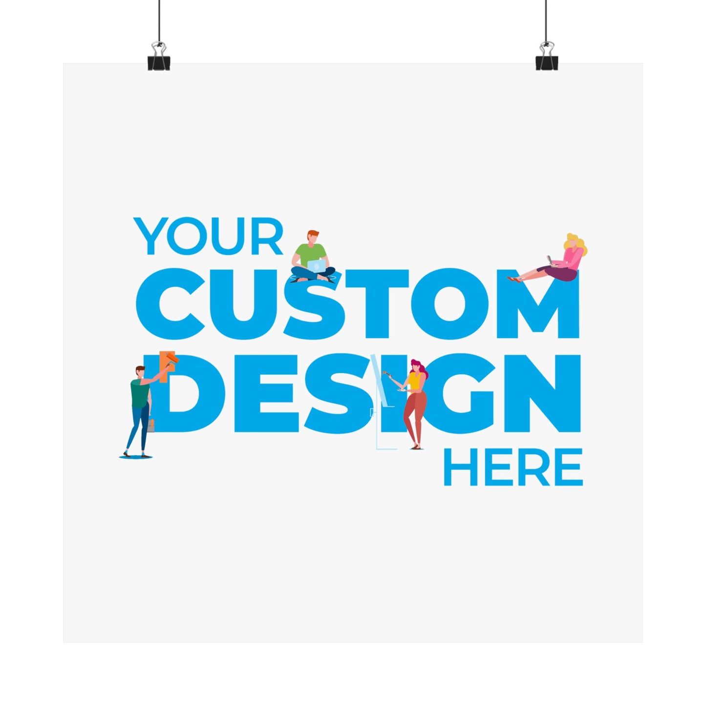 Custom Matte Vertical Posters