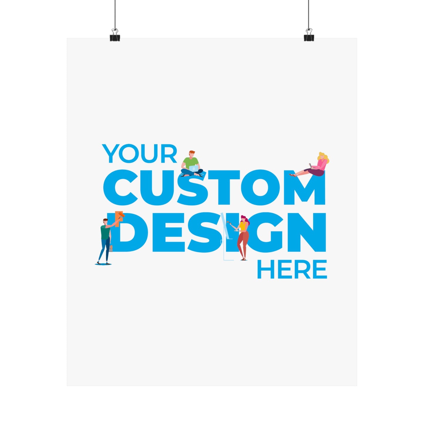 Custom Matte Vertical Posters