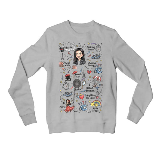 dua lipa du-dle sweatshirt upper winterwear music band buy online united states usa the banyan tee tbt men women girls boys unisex gray 