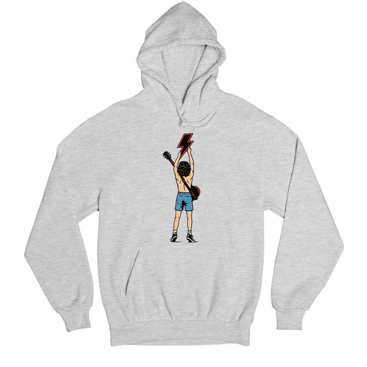 ac/dc angus hoodie hooded sweatshirt winterwear music band buy online united states usa the banyan tee tbt men women girls boys unisex gray