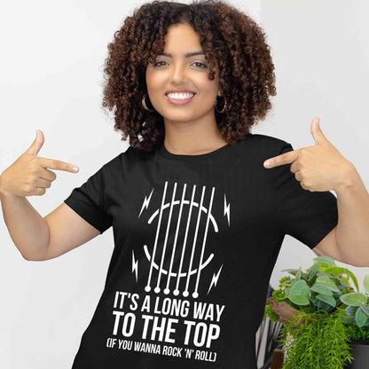 ac/dc long way to the top t-shirt music band buy online united states of america usa the banyan tee tbt men women girls boys unisex black