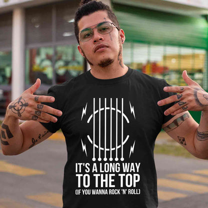 ac/dc long way to the top t-shirt music band buy online united states of america usa the banyan tee tbt men women girls boys unisex black