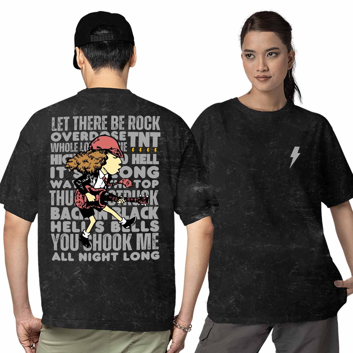 ac/dc oversized t shirt - rock anthems music t-shirt black buy online india the banyan tee tbt men women girls boys unisex