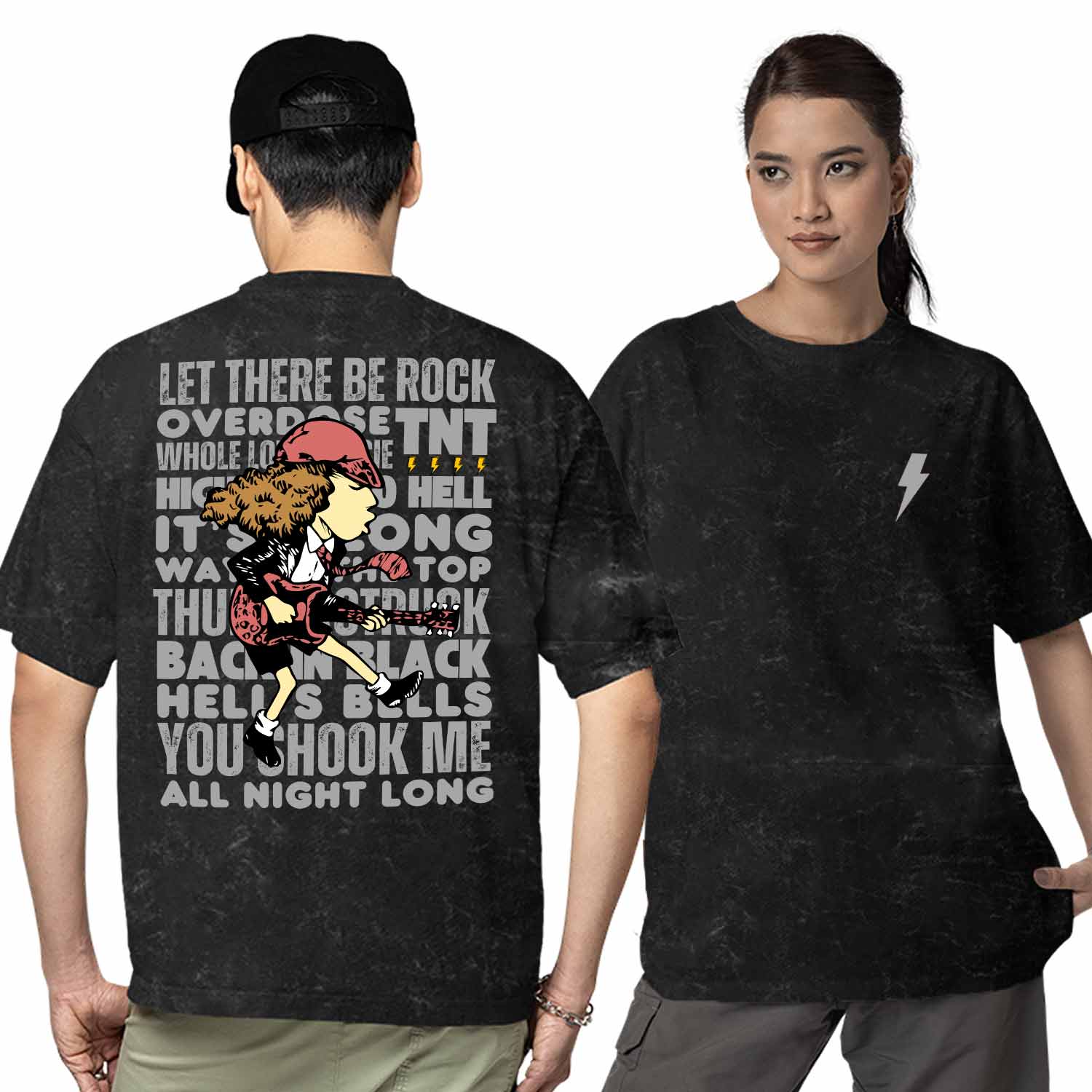 ac/dc oversized t shirt - rock anthems music t-shirt black buy online india the banyan tee tbt men women girls boys unisex